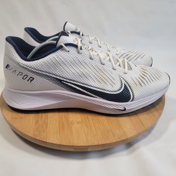 Nike Vapor Edge Turf Football Sneakers Shoes Men 12.5 White Black - Picture 3 of 14